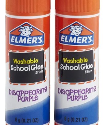 Elmer's Disappearing Purple School Glue Sticks, 0.21 oz, Pack of 2 (E522) 4 Pack | E522
